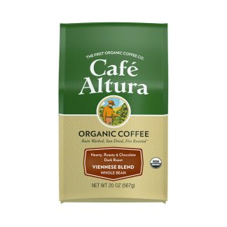 Cafe Altura, Organic Coffee, Viennese Blend, Whole Bean, Dark Roast, 20 oz (567 g)