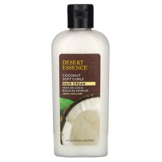 Desert Essence, Soft Curls Hair Cream, Coconut, 6.4 fl oz (190 ml)