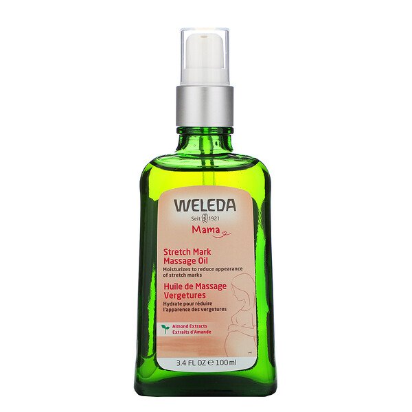 Weleda, Mama, Stretch Mark Massage Oil, Almond Extracts, 3 Weleda, Mama, Stretch Mark Massage Oil, Almond Extracts, 3.4 fl oz (100 ml)