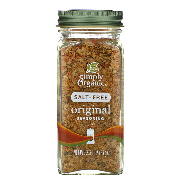 Simply Organic, Original Seasoning, Salt-Free, 2 Simply Organic, Original Seasoning, Salt-Free, 2.30 oz (67 g)