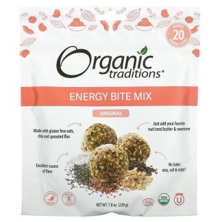 Organic Traditions, Energy Bite Mix, Original, 7.8 oz (220 g)
