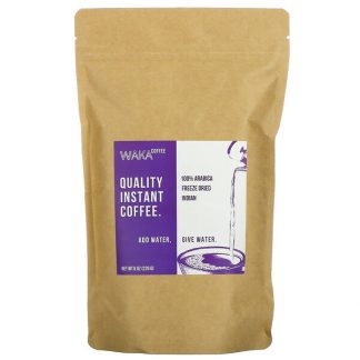 Waka Coffee, 100% Arabica Coffee, Freeze Dried Indian, Light Roast, 8 oz (226 g)