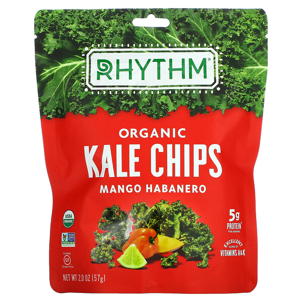 Rhythm Superfoods, Organic, Kale Chips, Mango Habanero, 2 oz (57 g) 1 Rhythm Superfoods, Organic, Kale Chips, Mango Habanero, 2 oz (57 g)