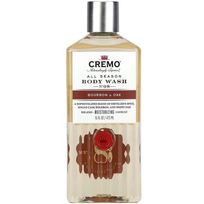 Cremo, All Season, Body Wash, No. 8, Bourbon & Oak, 16 fl oz (473 ml)