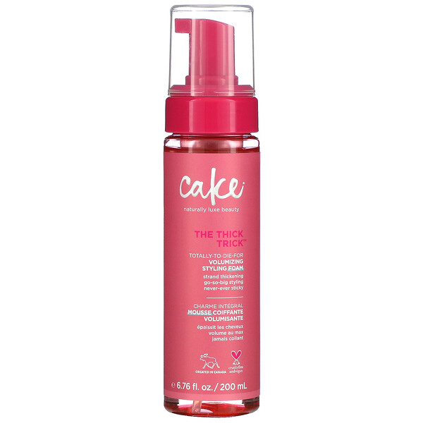 Cake Beauty, The Thick Trick, Volumizing Styling Foam, 6 Cake Beauty, The Thick Trick, Volumizing Styling Foam, 6.76 fl oz (200 ml)
