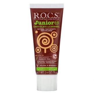 R.O.C.S., Junior, Chocolate & Caramel Toothpaste, 6-12 Years, 2.6 oz (74 g)