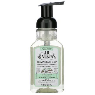 J R Watkins, Foaming Hand Soap, Vanilla Mint, 9 fl oz (266 ml)