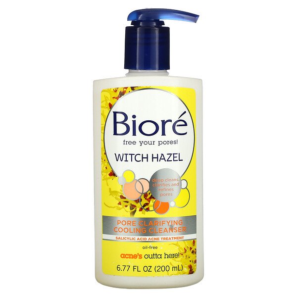 Biore, Pore Clarifying Cooling Cleanser, Witch Hazel, 6.77 fl oz (200 ml)