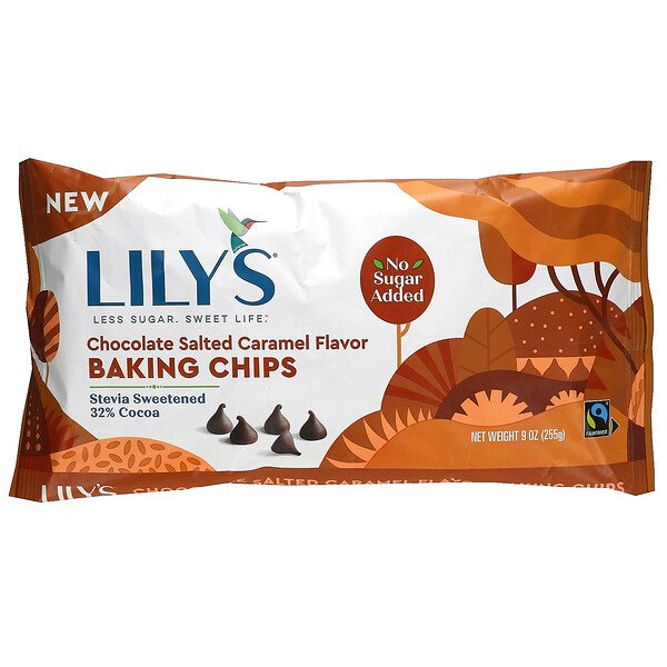 Lily's Sweets, Baking Chips, Chocolate Salted Caramel, 9 oz (255 g) 1 Lily's Sweets, Baking Chips, Chocolate Salted Caramel, 9 oz (255 g)