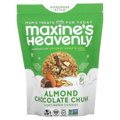 Maxine's Heavenly, Soft-Baked Cookies, Almond Chocolate Chunk, 7.2 oz (204 g)