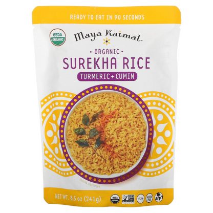 Maya Kaimal, Organic Surekha Rice, Turmeric + Cumin, 8.5 oz (241 g)
