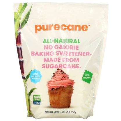 Purecane, No Calorie Baking Sweetener, 48 oz (1362 g)