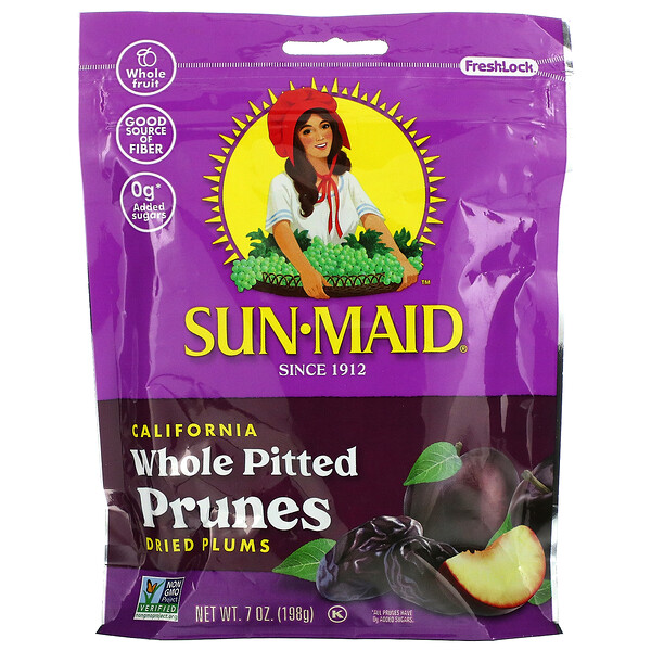 Sun-Maid, California Whole Pitted Prunes, Dried Plums, 7 oz (198 g) 1 Sun-Maid, California Whole Pitted Prunes, Dried Plums, 7 oz (198 g)