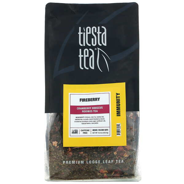 Tiesta Tea Company, Premium Loose Leaf Tea, Fireberry, Caffeine Free, 16.0 oz (453 Tiesta Tea Company, Premium Loose Leaf Tea, Fireberry, Caffeine Free, 16.0 oz (453.6 g)