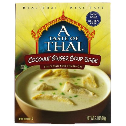 A Taste Of Thai, Coconut Ginger Soup Base, 2.1 oz (60 g)
