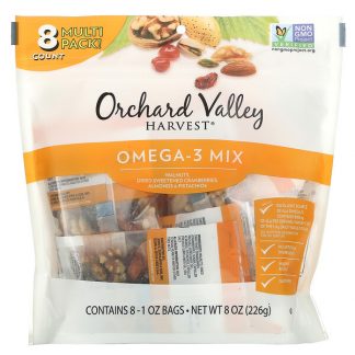 Orchard Valley Harvest, Omega-3 Mix, 8 Bags, 8 oz (226 g)