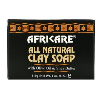 Cococare, Africare, All Natural Clay Soap with Olive Oil & Shea Butter, 4 oz (110 g)
