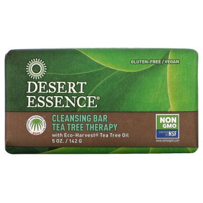 Desert Essence, Cleansing Bar Tea Tree Therapy, 5 oz (142 g)