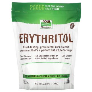 NOW Foods, Real Food, Erythritol, 2.5 lbs (1,134 g)