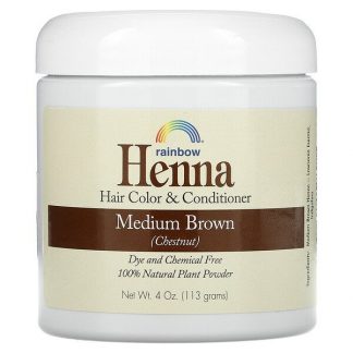 Rainbow Research, Henna, Hair Color and Conditioner, Medium Brown (Chestnut), 4 oz (113 g)