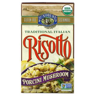 Lundberg, Traditional Italian Risotto, Porcini Mushroom, 5.9 oz (167 g)