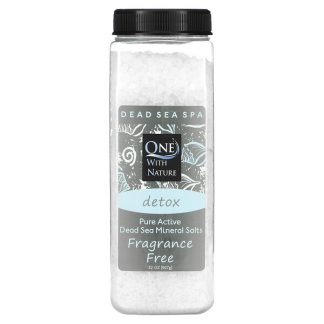 One with Nature, Dead Sea Mineral Salts, Fragrance Free, 32 oz (907 g)