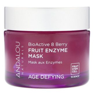 Andalou Naturals, Fruit Enzyme Beauty Mask, BioActive 8 Berry, Age Defying, 1.7 oz (50 g)