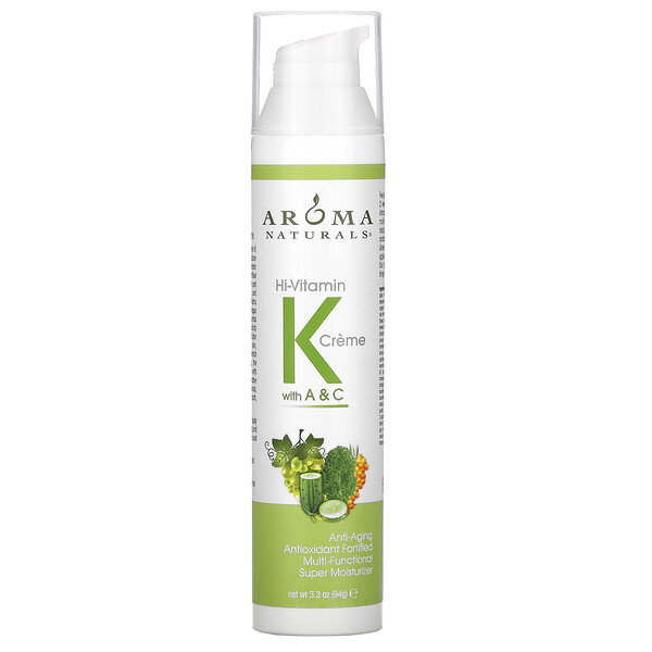 Aroma Naturals, Amazing K, A & C Vitamin Crème, 3 Aroma Naturals, Amazing K, A & C Vitamin Crème, 3.3 oz (94 g)