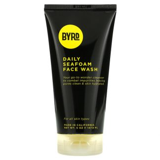 Byrd Hairdo Products, Daily Seafoam Face Wash, Salty Coconut, 5 oz (147.8 ml)