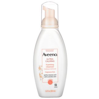 Aveeno, Ultra-Calming Foaming Cleanser, Fragrance Free, 6.0 fl oz (180 ml)
