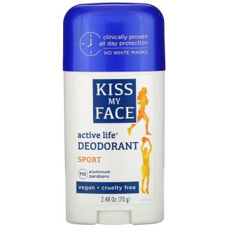 Kiss My Face, Active Life Deodorant, Sport, 2.48 oz (70 g)