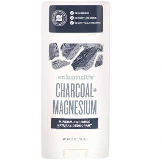 Schmidt's, Natural Deodorant, Charcoal + Magnesium, 3.25 oz (92 g)