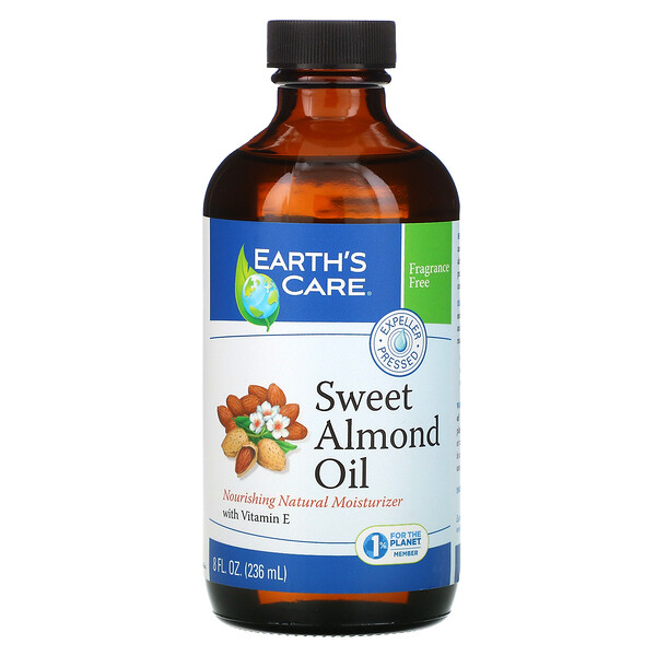 Earth's Care, Sweet Almond Oil, 8 fl oz (236 ml) 1 Earth's Care, Sweet Almond Oil, 8 fl oz (236 ml)