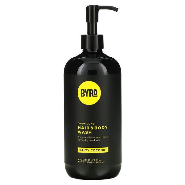 Byrd Hairdo Products, One-N-Done, Hair & Body Wash, Salty Coconut, 15 oz (443 Byrd Hairdo Products, One-N-Done, Hair & Body Wash, Salty Coconut, 15 oz (443.6 ml)