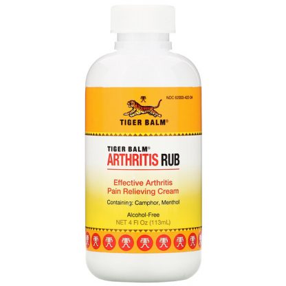 Tiger Balm, Arthritis Rub, Alcohol-Free, 4 fl oz (113 ml)