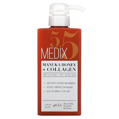 Medix 5.5, Manuka Honey + Collagen Cream, 15 fl oz (444 ml)
