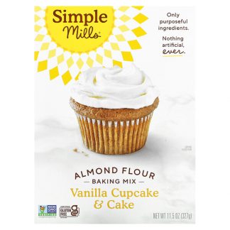 Simple Mills, Almond Flour Baking Mix, Vanilla Cupcake & Cake, 11.5 oz (327 g)