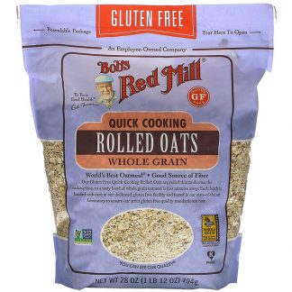 Bob's Red Mill, Quick Cooking Rolled Oats, Whole Grain, Gluten Free, 28 oz (794 g)