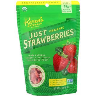 Karen's Naturals, Organic Just Strawberries, 1.2 oz (34 g)