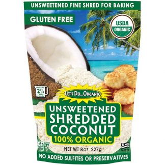 Edward & Sons, Let's Do Organic, 100% Organic Unsweetened Shredded Coconut, 8 oz (227 g)