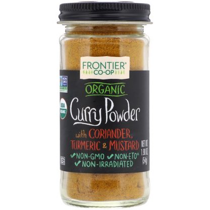 Frontier Co-op, Organic Curry Powder, With Coriander, Turmeric & Mustard, 1.90 oz (54 g)
