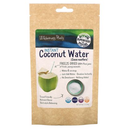 Wilderness Poets, Instant Coconut Water Powder, Freeze Dried, 4 oz (113.4 g)