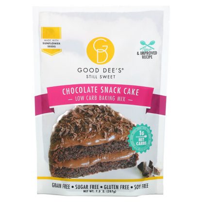 Good Dee's, Low Carb Baking Mix, Chocolate Snack Cake, 7.3 oz (207 g)