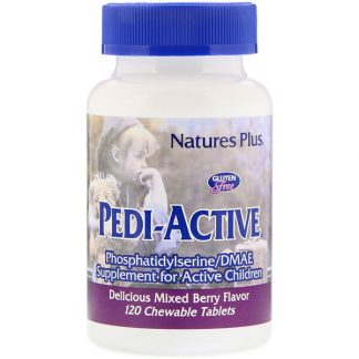Nature's Plus, Pedi-Active, Supplement For Active Children, Mixed Berry Flavor, 120 Chewable Tablets