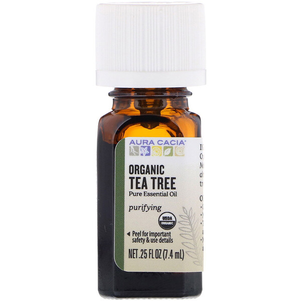 Aura Cacia, Organic Tea Tree, 0.25 fl oz (7.4 ml)