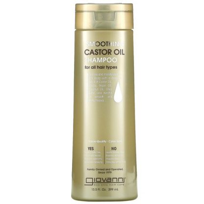 Giovanni, Smoothing Castor Oil Shampoo, For All Hair Types, 13.5 fl oz (399 ml)