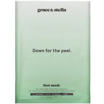 Grace & Stella, Dr. Pedicure Foot Peeling Mask, Original, 1 Pair, 1.5 fl oz (45 ml)