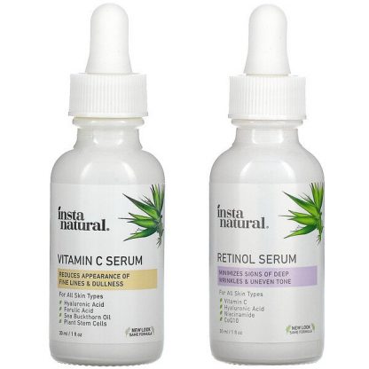 InstaNatural, Day & Night Skin Duo, 2 Bottles, 1 oz (30 ml) Each