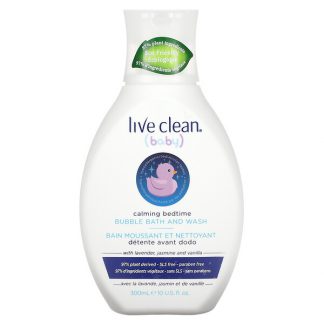 Live Clean, Baby, Bubble Bath and Wash, Calming Bedtime, 10 fl oz (300 ml)