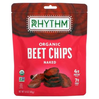 Rhythm Superfoods, Organic Beet Chips, Naked, 1.4 oz (40 g)